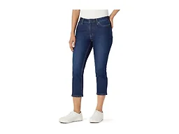 Amazon Essentials Women's Medium Stretch Slim-Fit Mid-Rise Capri Jean, Dark Shadow Wash, 16