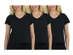 DivaTee WC-----(Women's 3Pack) / JLVT-100 / BK-BK-BK /