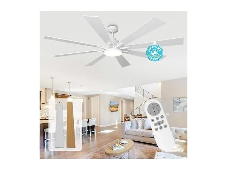 Parrot Uncle VZA01A115WH-PU 72" Ceiling Fan