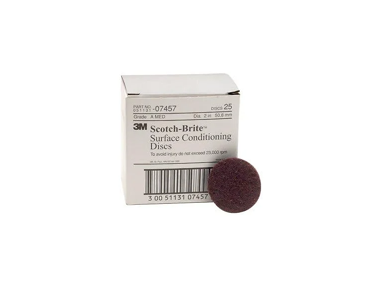 3M Surface Conditioning Disc, 2", Medium 25/Box