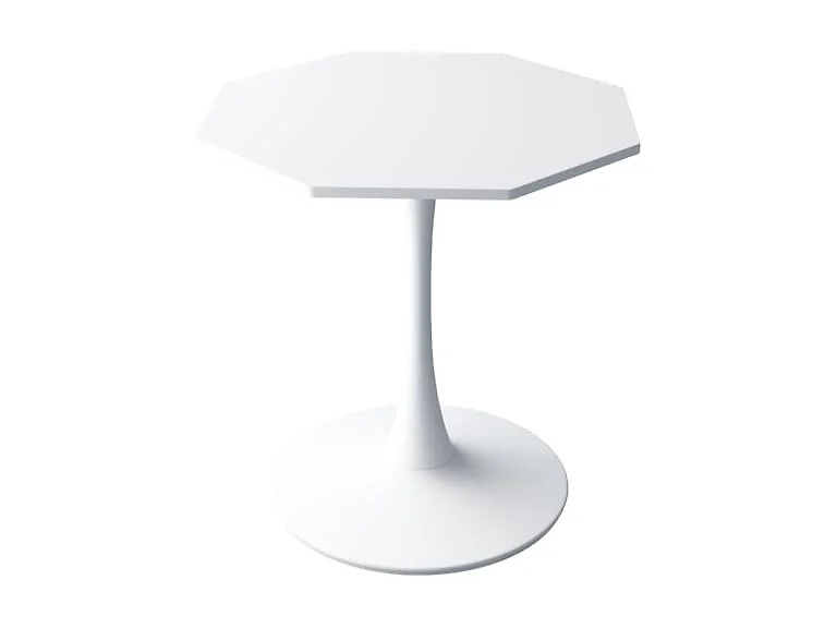 SPOFLYINN Octagonal Coffee Table White