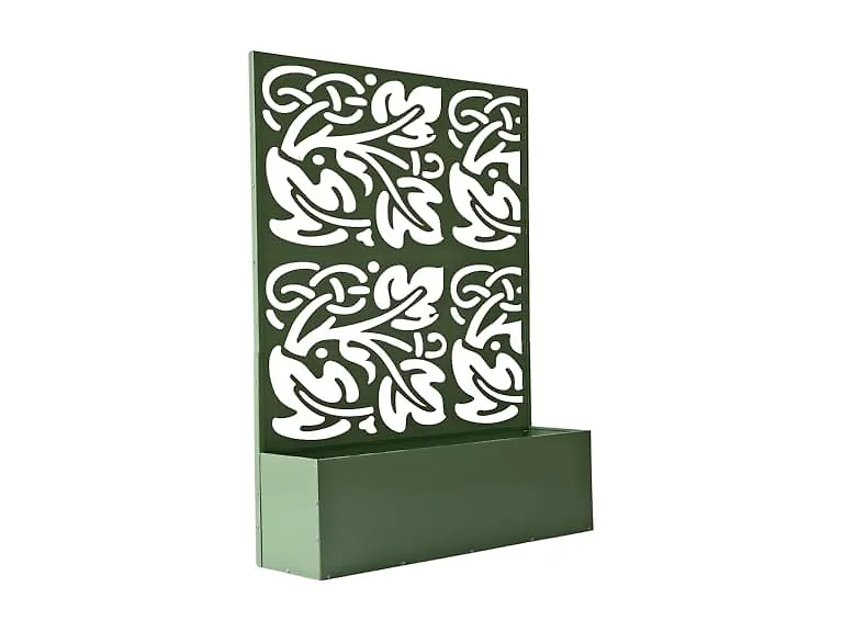 Oakland Living 6 ft. X 4 ft. Green  Metal Privacy Screen