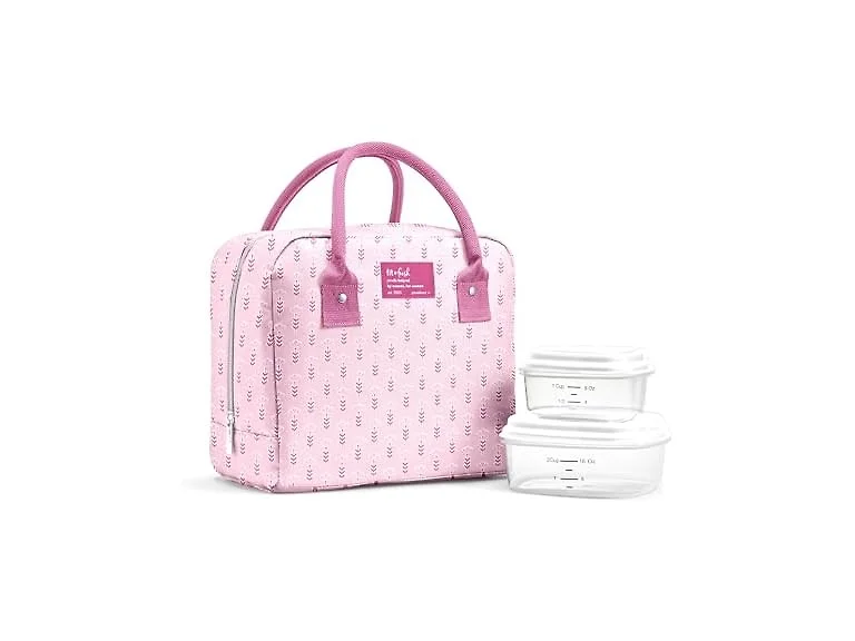 Fit & Fresh Bloomington Lunch Bag Tiny Pink Flowers