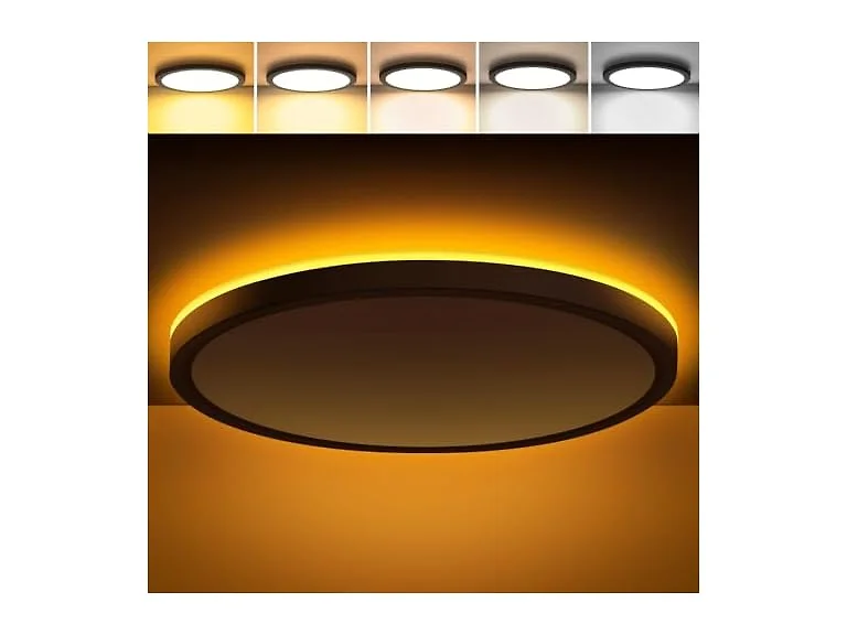Brightever Black 12" Ceiling Lamp