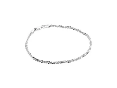 14K White Gold Roc Chain Bracelet