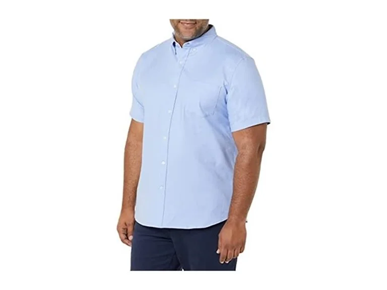 Amazon Essentials Men's Oxford Shirt Powder