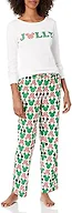 Amazon Essentials Disney | Marvel | Star Wars Women's Flannel Pajama Sleep Sets, PJs Pants Nightwear, Mickey Holiday - Womens, XX-Large