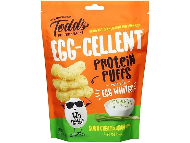 Todds Sour Cream and Onion Protein Puffs 2.5oz