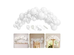 Bezente 6FT White Balloon Garland Arch Kit for Wall & Doorway 79 Pcs