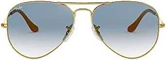 Ray-Ban RB3025 001/3F 62 62-14-135 Ray-Ban RB3025 Classic  Aviator Sunglasse Arista/Clear Gradient Blue