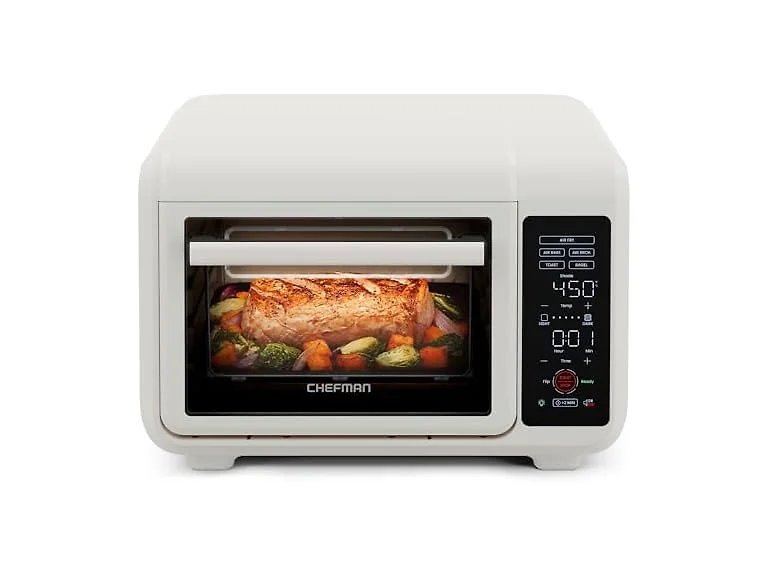 Chefman Air Fryer Toaster Oven Combo Ivory