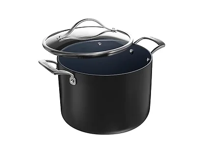 Guy Fieri's Flavortown Laser Titanium 8-Quart Stock Pot with Lid