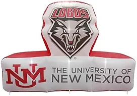 FANMATS NCAA New Mexico Lobos Inflatable Mascot - Self Inflating Inflatable Display, Built-In Blower & Tethers, Official Team Logo – Show Your Spirit All Year Round