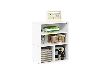 Furinno Pasir 3 Display Bookcase, White