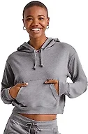 Hanes Women’s Cropped Hoodie, French Terry Hooded Sweatshirt