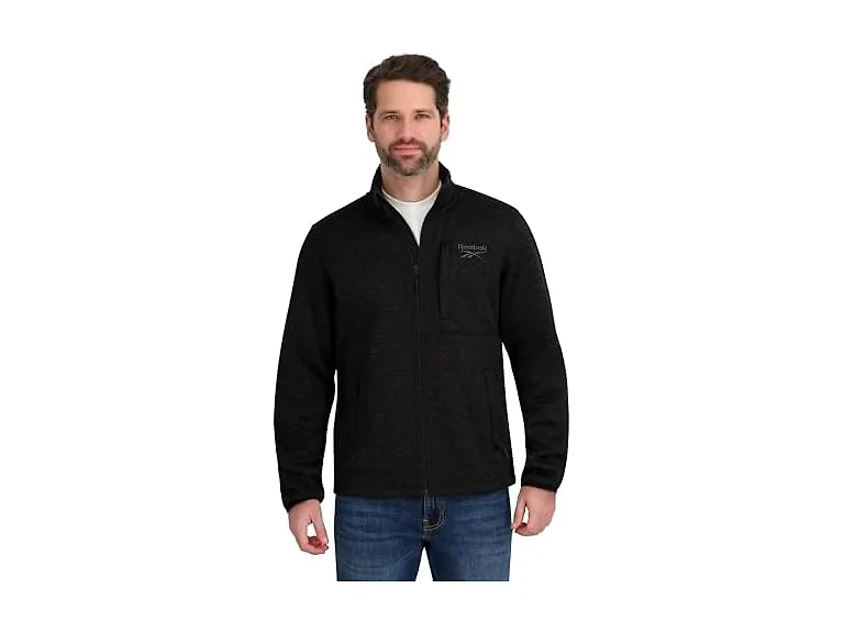 Reebok Men Mock Neck Zip-up Sweater Fleece Jacket
