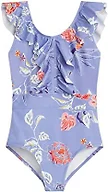 Kanu Surf Girls, Gianna Beach Sport Ruffle One Piece Swimsuit, Reese Purple, 8