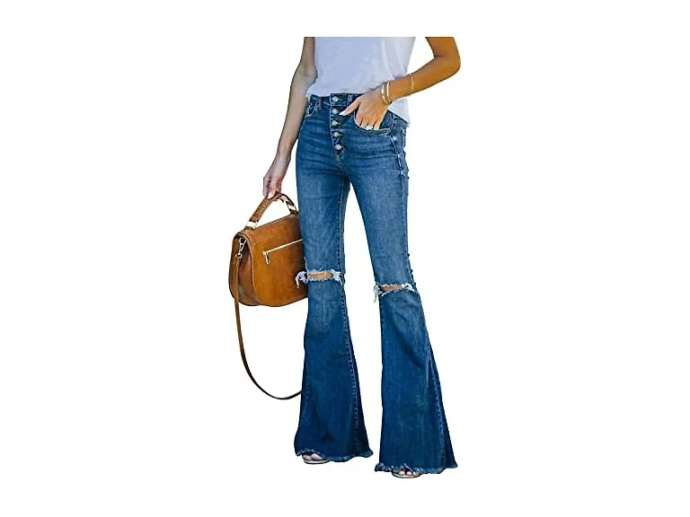 Bisual Women (16) High Waisted Bell Bottom Jeans