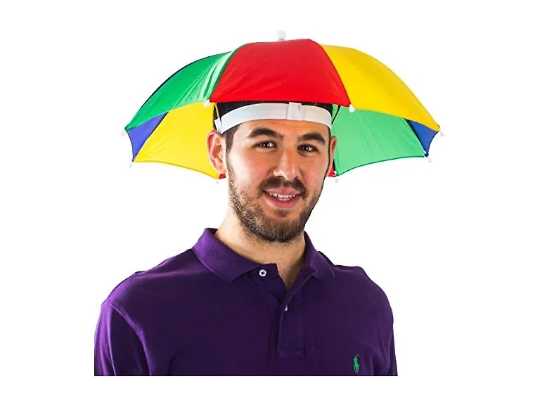 Rainbow Umbrella Fishing Hat 2-Pack