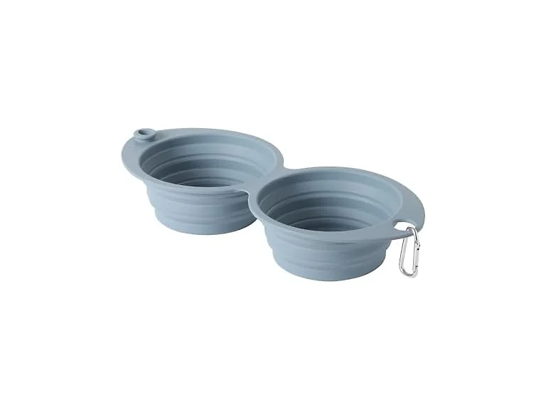 Gibson Home WanderHound 11.8 Inch Collapsible Pet Bowl Set