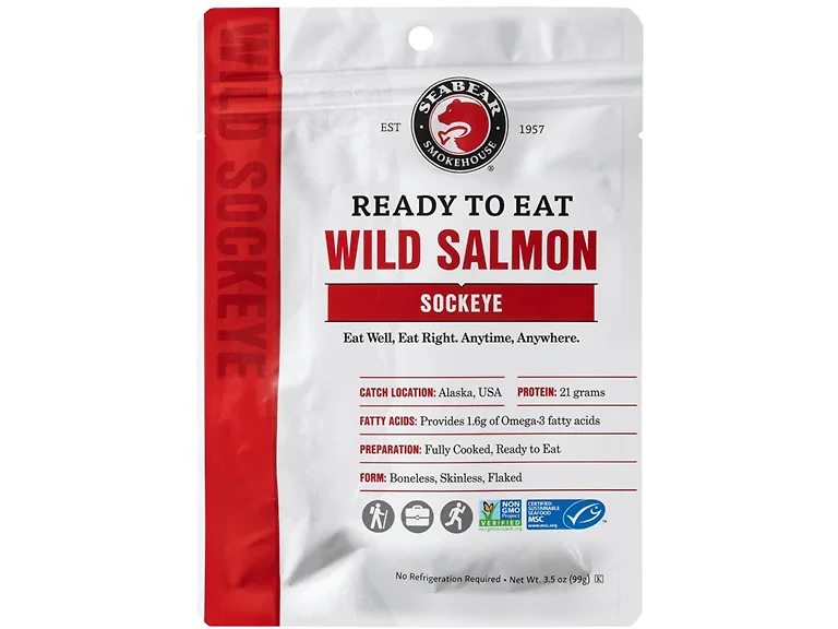 4PK Ready-to-Eat Wild Sockeye Salmon