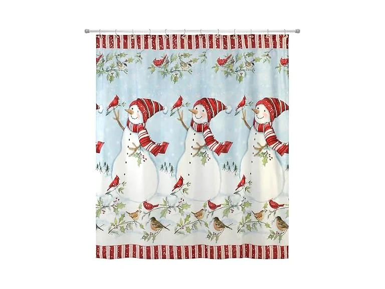 Avanti Linens - Christmas Fabric Shower Curtain