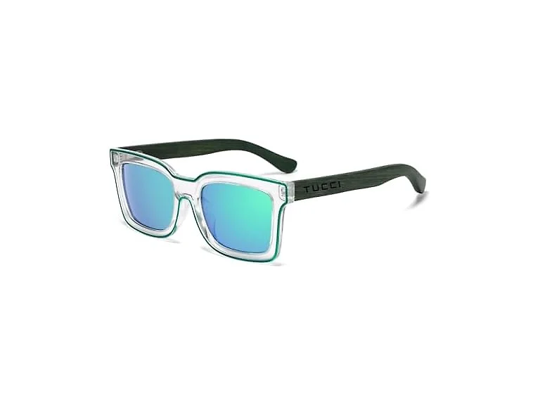 Tucci Italy Luminis Green Sunglasses