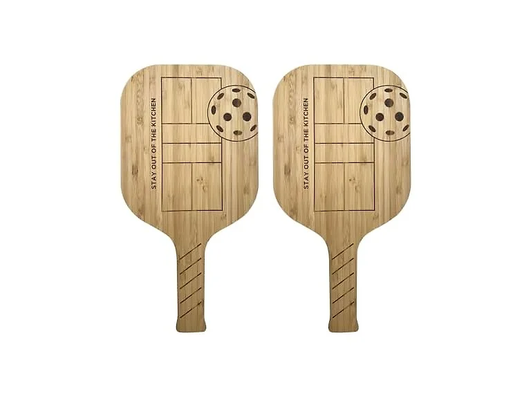 Fox Run Pickleball Paddle Charcuterie Boards, Set of 2 