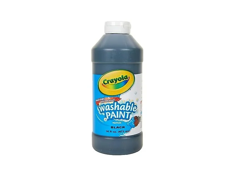 Crayola Washable Paint, Black, 16 oz.