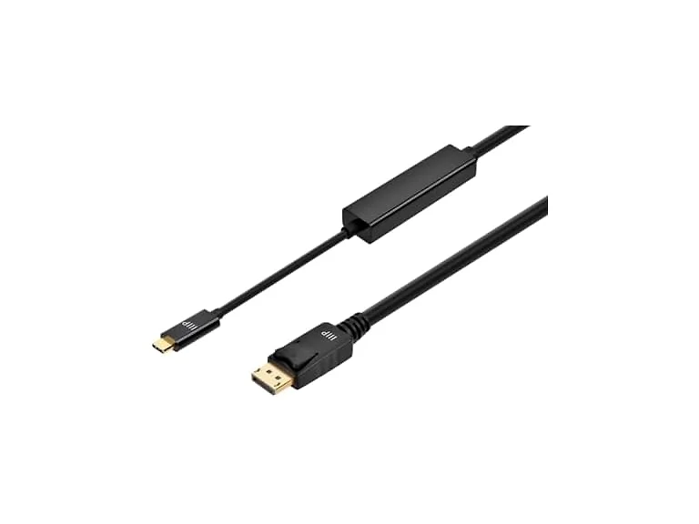 Monoprice USB-C to DisplayPort 1.4 Cable - 8K60 4K120 32.4Gbps HBR3 HDR 3ft Black
