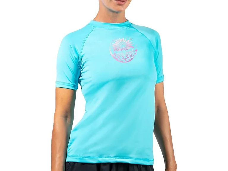Kanu Surf Women (M) S/S Rashguard Serenity Aqua