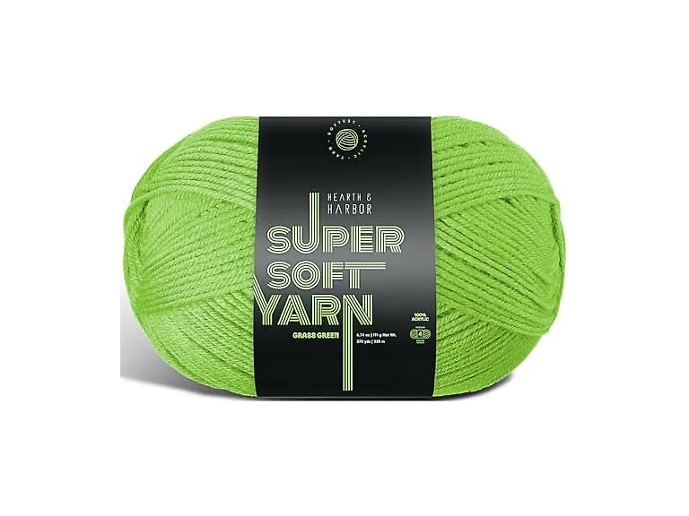 Acrylic Yarn for Crocheting & Knitting Grass Green