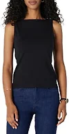 Amazon Essentials Women's Slim Fit Layering Tank, Black, XX-Small