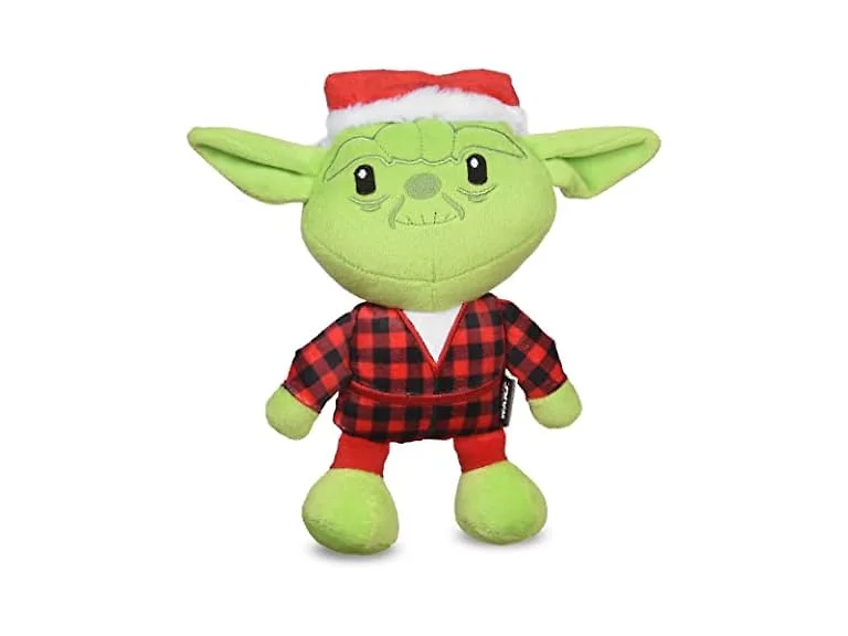 Star Wars for Pets Holiday Yoda Santa Plush Dog Toy