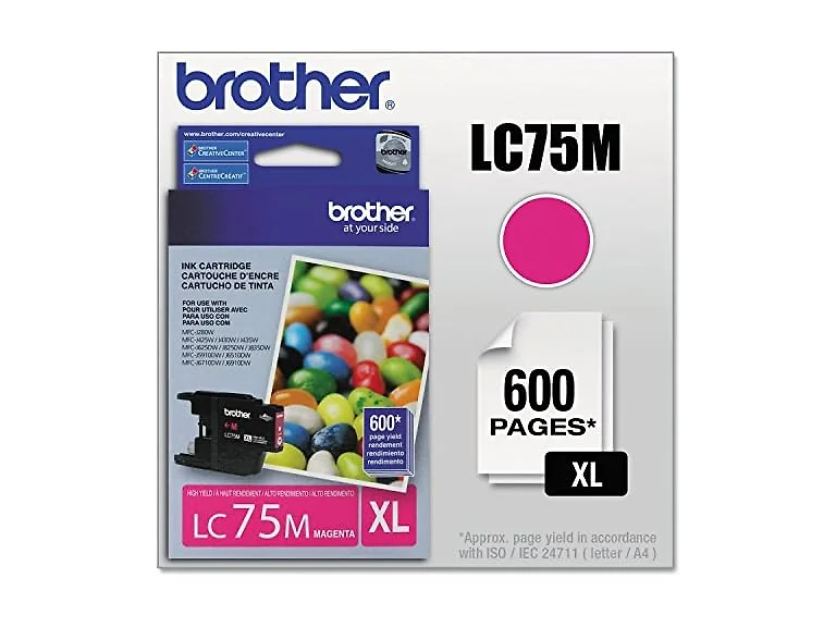 Brother® LC75M High-Yield Magenta Ink Cartridge