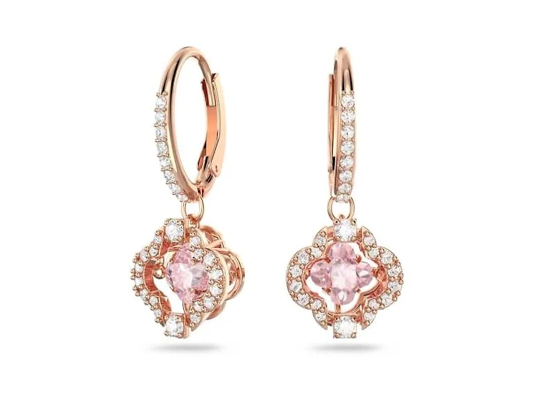 Swarovski Una Pink Crystal Earrings