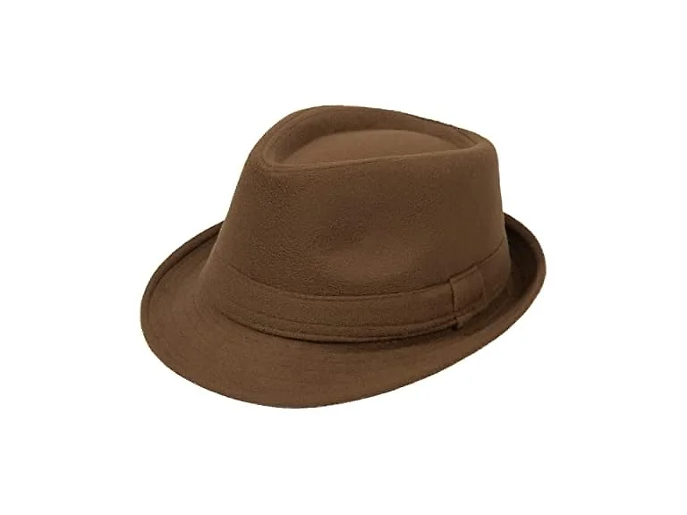 Young Love Men (L) Fedora Classic Short Brim Dress