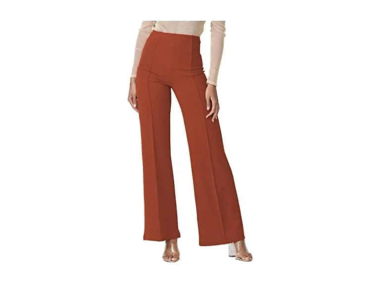Cemi Ceri Women (M) High Waist Wide Pants Mahogany