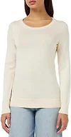 Amazon Essentials Women's Long-Sleeve Lightweight Crewneck Sweater, Pale Peach, Medium