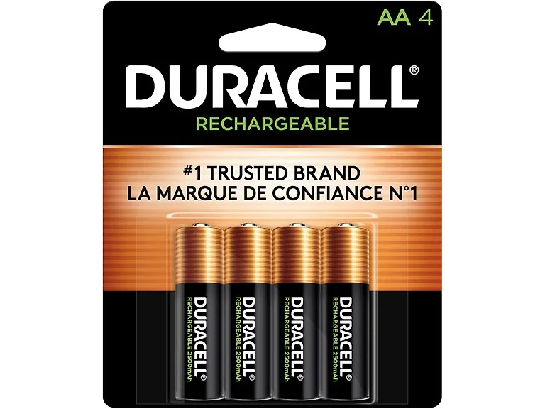(24 Batteries) Duracell Rechargeable AA Batteries