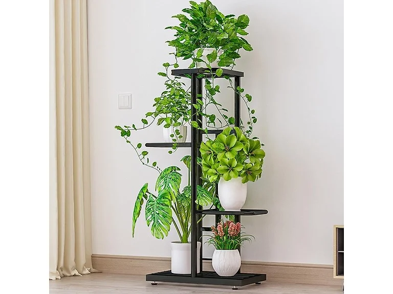 Space-Saving 4 Tier Metal Plant Stand