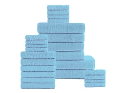 24 Piece Cotton Bath Towel Set
