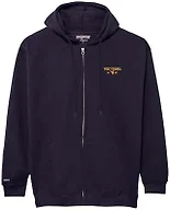 JanSport NCAA Officially Licensed Rival Full Zip Hood, Long Sleeve Unisex Hoodie, Cotton-Polyester Blend with Double-Layered Fleece Hood & Extra-Deep Front Pockets, Adjustable Drawstring Navy