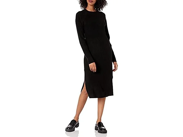 The Drop Women's Renata Rib Midi Dress