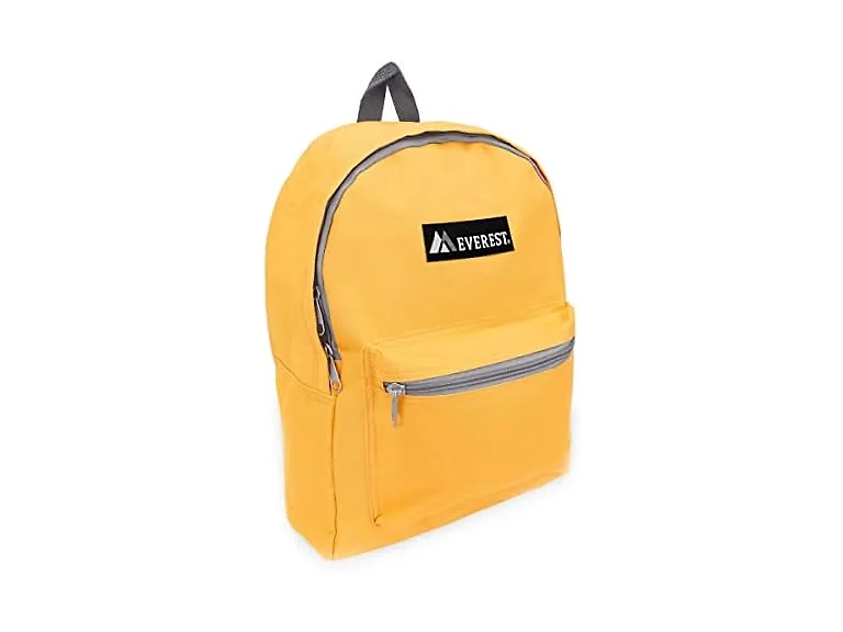 Everest Basic Backpack, Yellow, One Size