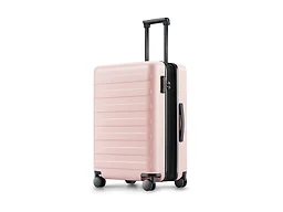 NINETYGO Carry On Luggage 22x14x9 Airline Approved, 20 Inch Luggage with Smooth Spinner Wheels, Expandable, Hard Shell PC Suitcase, Lightweight Travel Luggage, TSA Approved (Pink, Rhine Max)