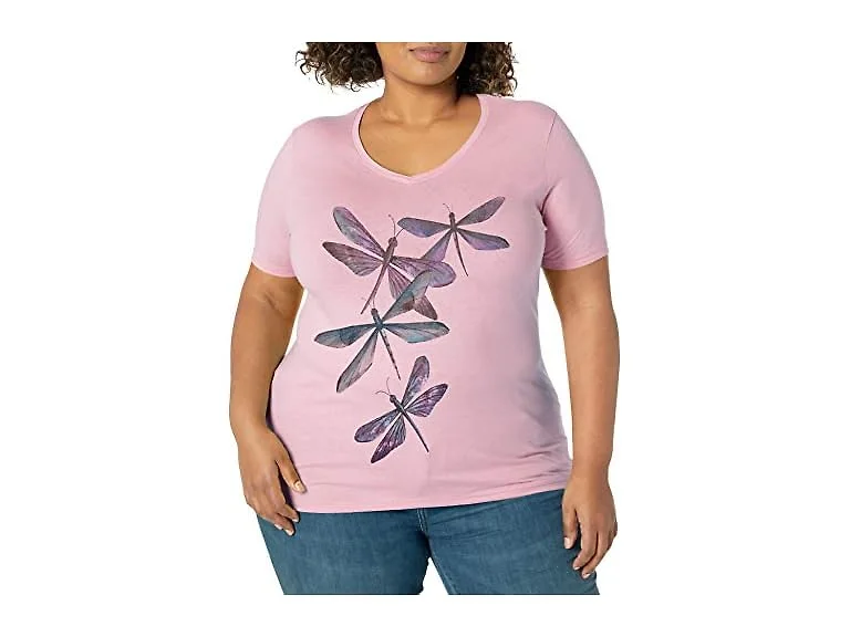 Just MY Size Women (2X) T-shirt Dragonfly Ascendin