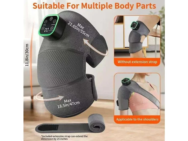 Knee Wrap Massager w/ Heat & Vibration