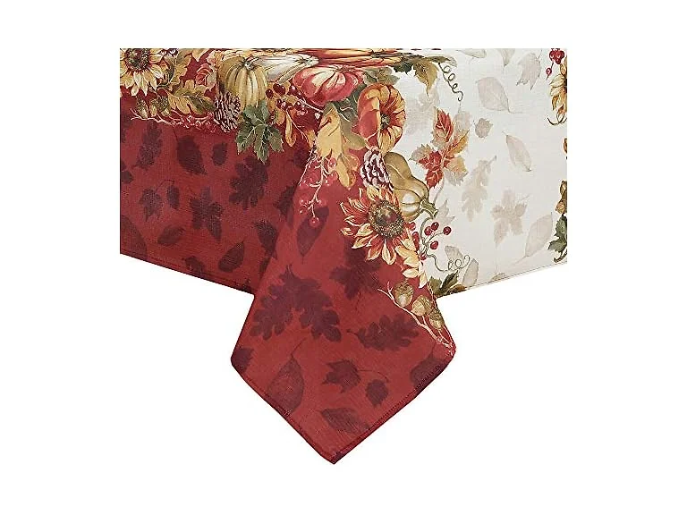 Elrene Swaying Leaves Tablecloth 52"