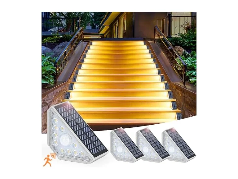 Motion Sensor Solar Step Lights for Outside